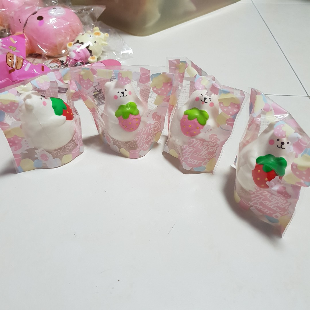 Mini marshmallow bear shop squishy