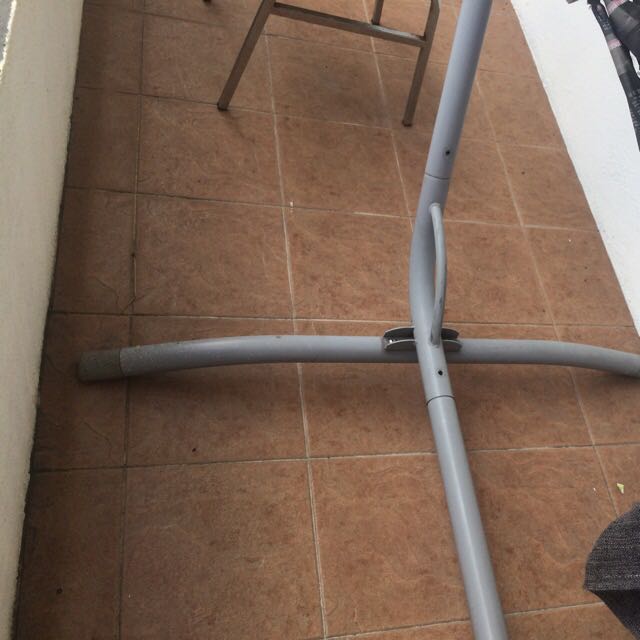 Ikea Hammock stand + Hammock (nylon), Furniture & Home Living, Furniture, Tables & Sets on Carousell