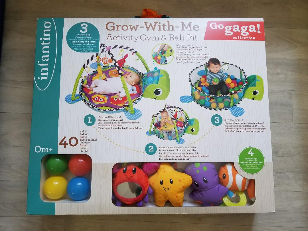 infantino go gaga activity gym and ball pit