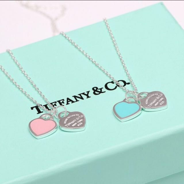 tiffany and co necklace blue