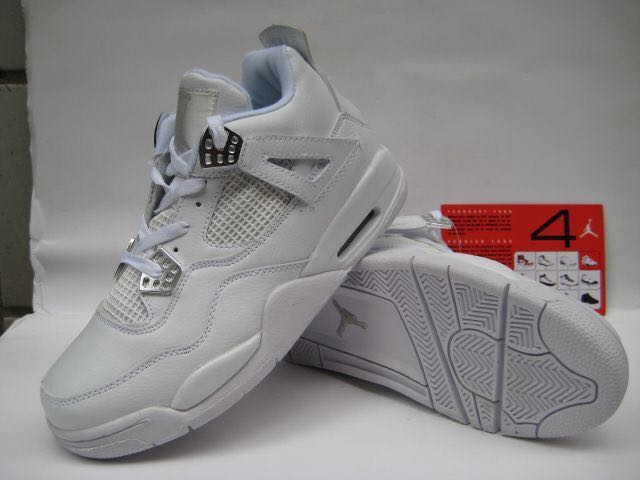retro 4 pure white
