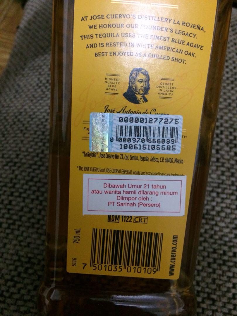 Jose Cuervo (ALCOHOLIC), Makanan & Minuman, Minuman Tidak ...