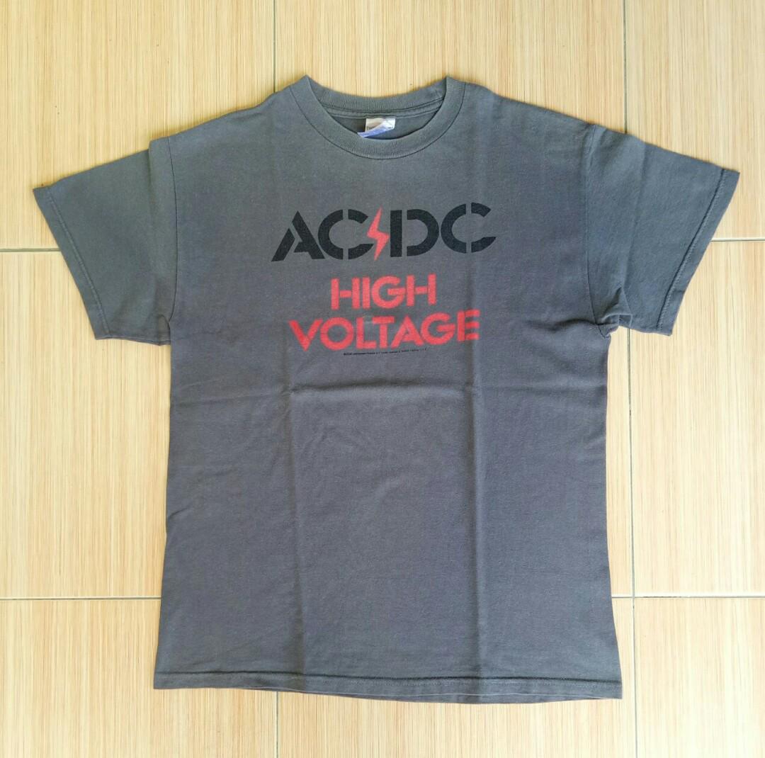 Kaos Band Acdc Fesyen Pria Pakaian Di Carousell