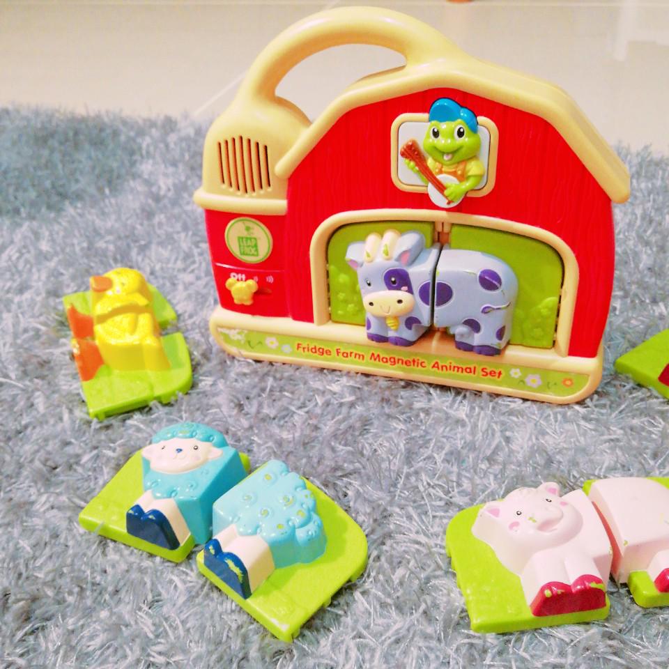 Leapfrog fridge farm magnetic animal set top