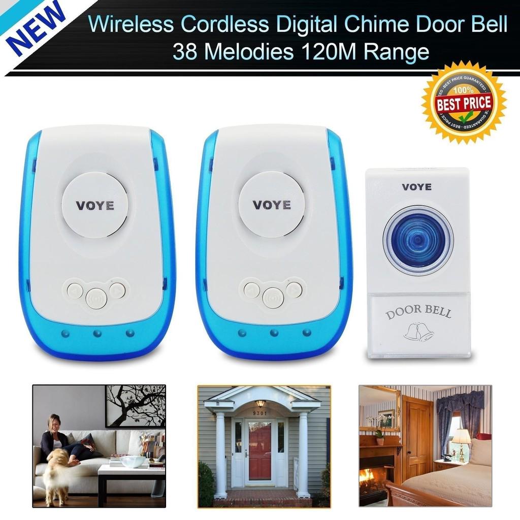 Led Plug In Wireless Digital Doorbell 1 Remote Control 2 Wireless Door Bell Furniture Others On Carousell