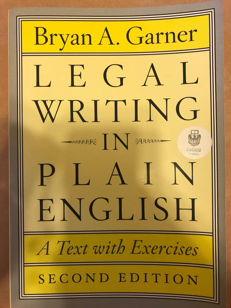 Legal Writing In Plain English Textbooks On Carousell