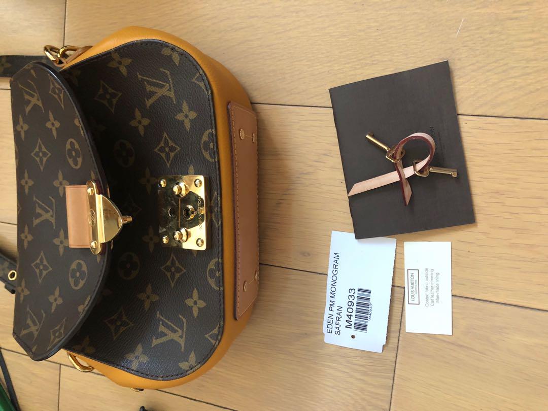 Louis Vuitton Safran Monogram Canvas Eden PM Bag Louis Vuitton