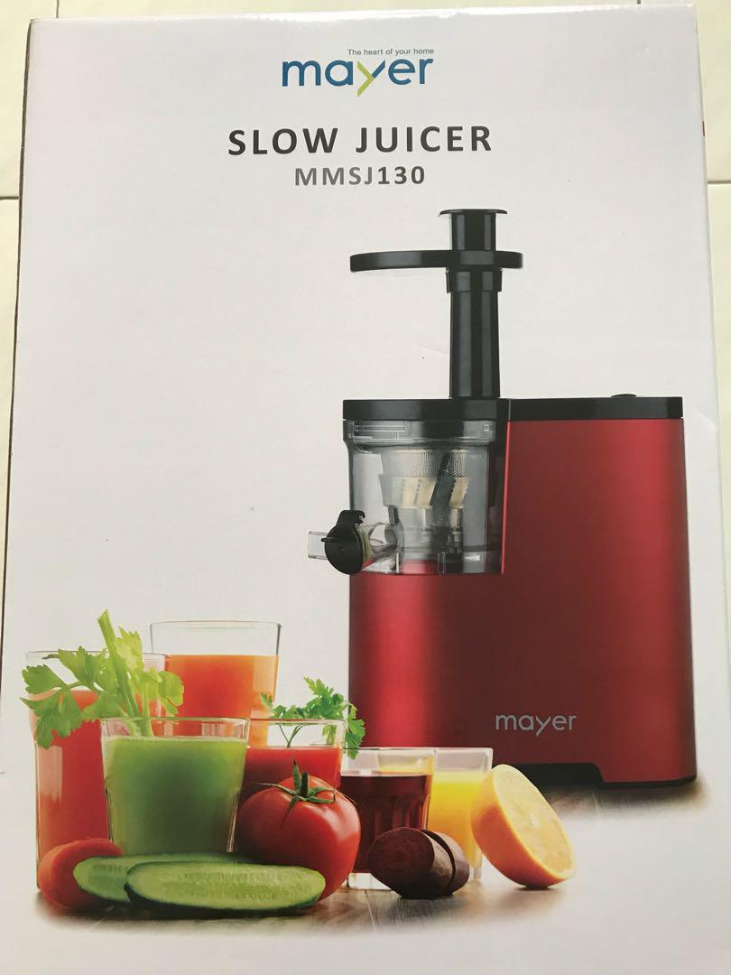 Mayer Slow Juicer, TV & Home Appliances, Kitchen Appliances, Juicers