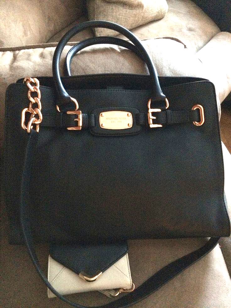 michael kors rose gold handbag