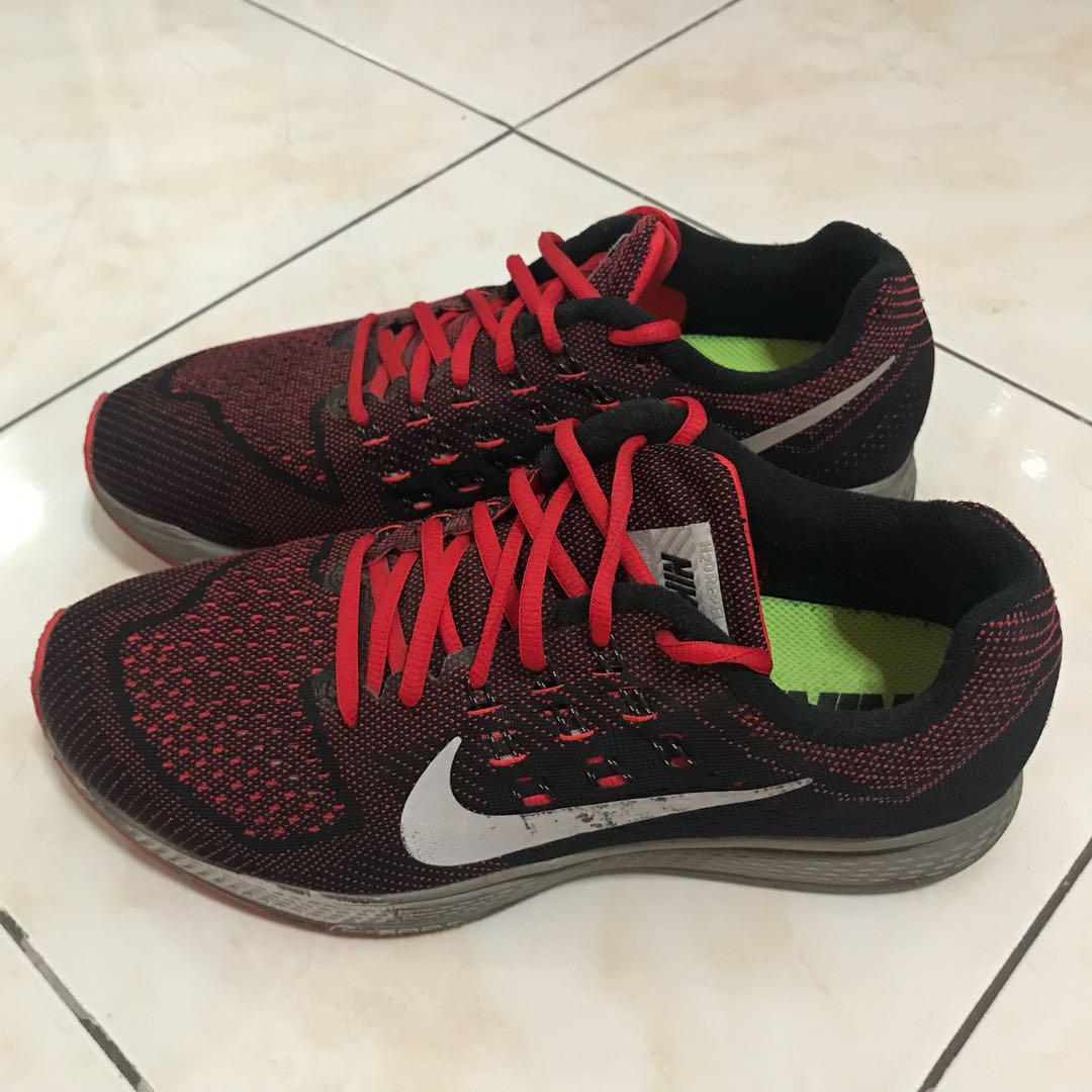 nike zoom red and black