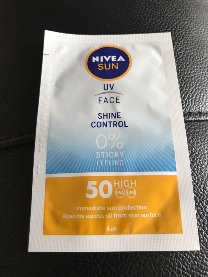 nivea shine control sunscreen