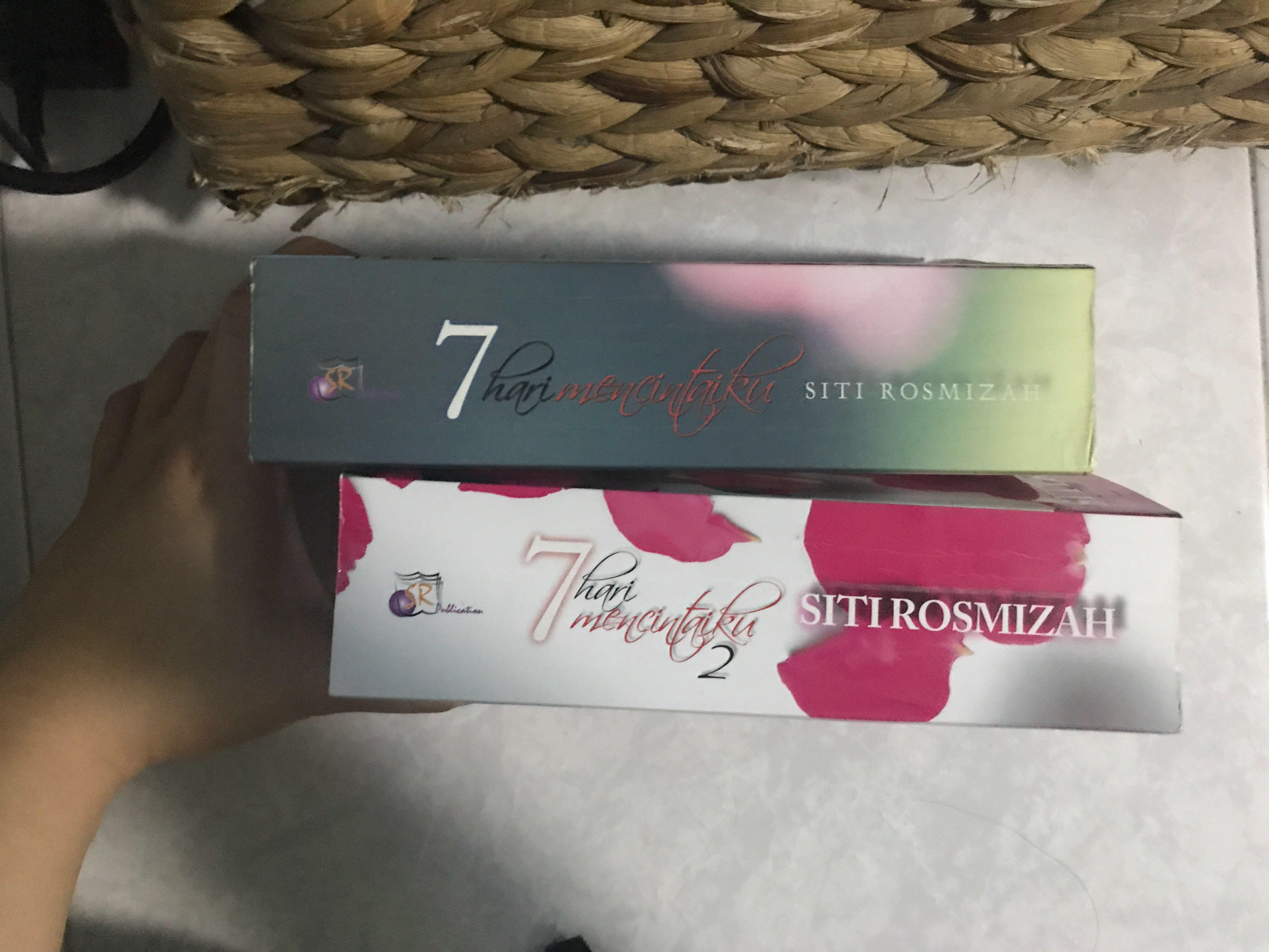 Novel Melayu 7 Hari Mencintaiku 1 2 Books Stationery Fiction On Carousell