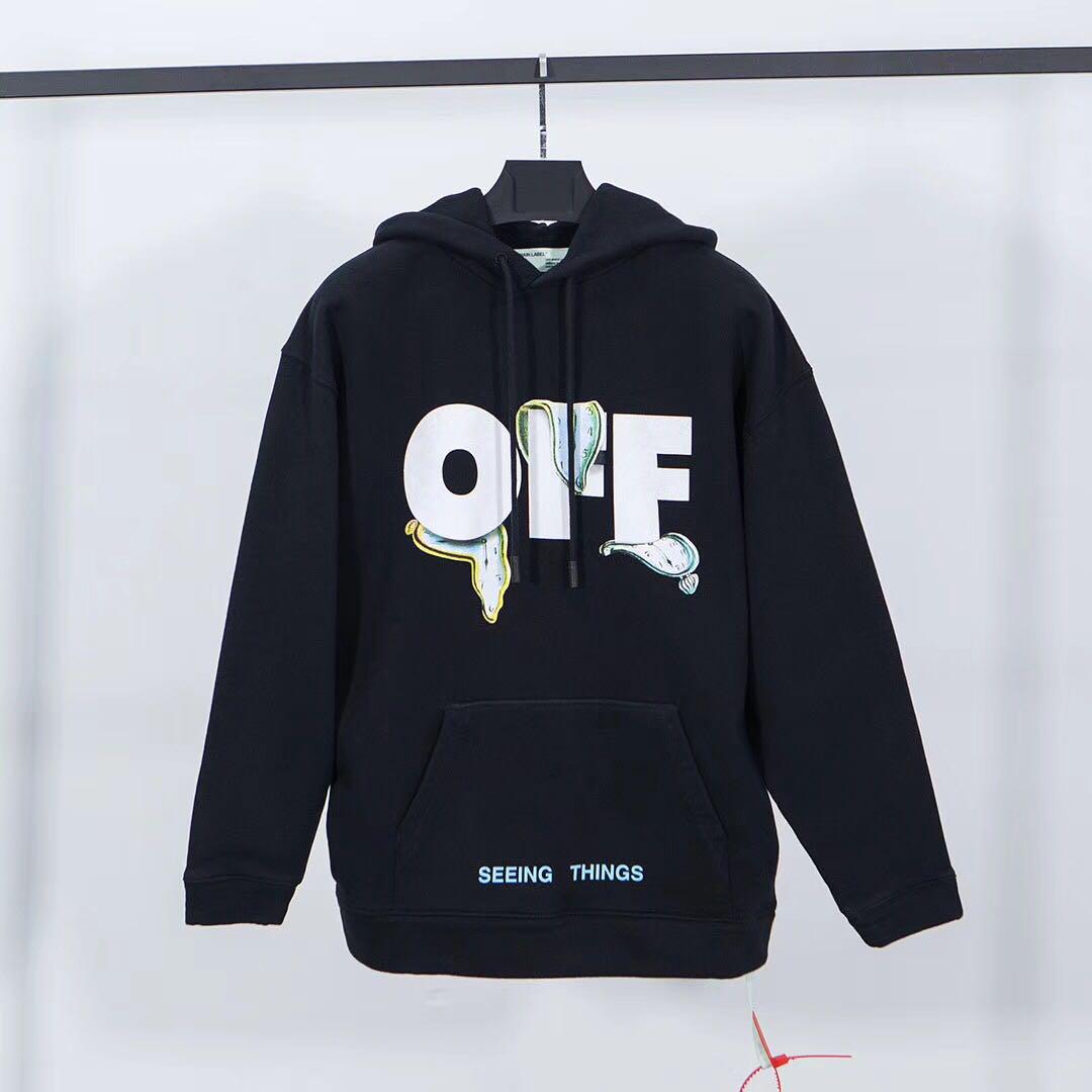 Off white melting clock hoodie clearance
