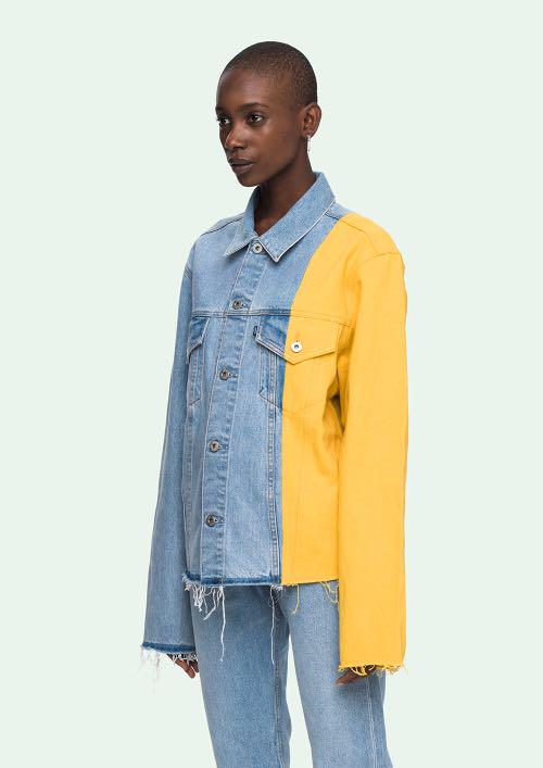 Off white x levi's denim jacket new arrivals