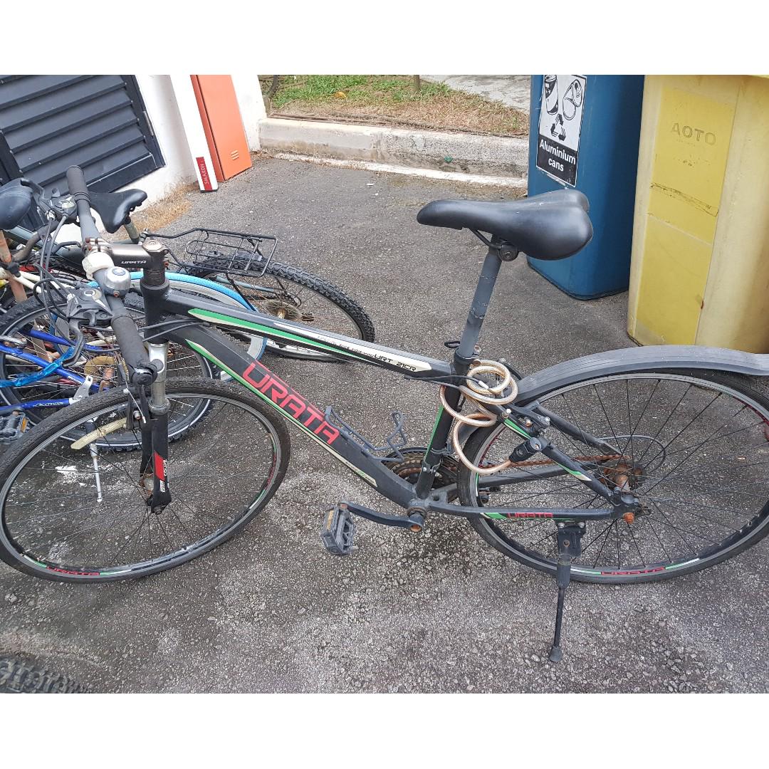 Old rusted bicycle for clearance sale