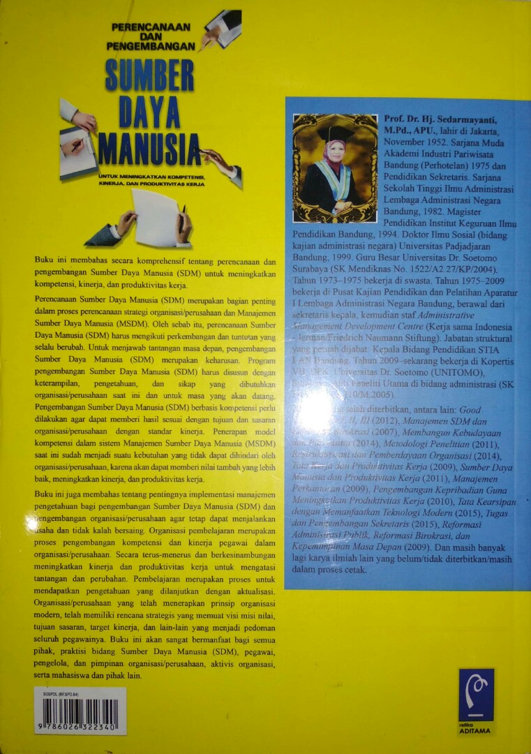 Sumber Daya Manusia Dan Produktivitas Kerja Sedarmayanti ...