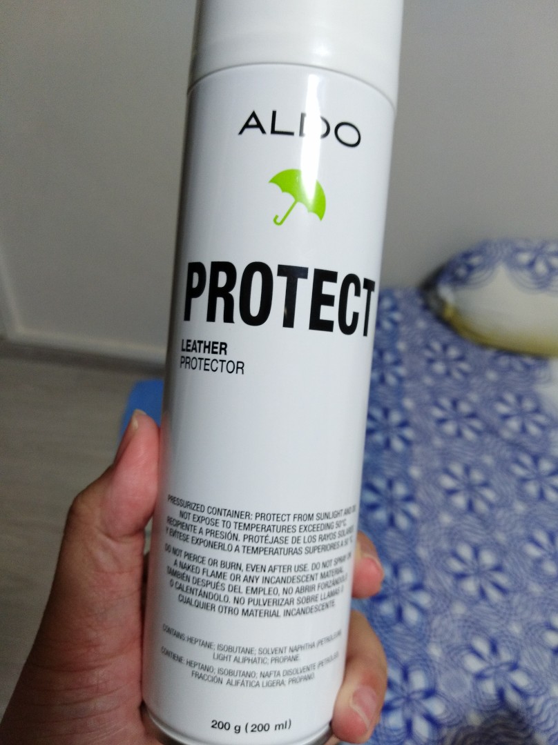 Gør livet Underinddel Duchess Protect your leather shoes! Aldo's leather spray., Luxury, Sneakers &  Footwear on Carousell
