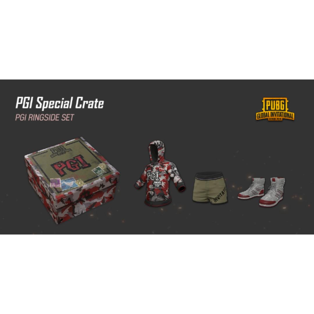 PUBG PGI Ringside Set code (Category: Game Gift Cards & Accounts) located in Singapore. Submitted by redondo23 (Listing ID 182149164, Image 1). Description: Selling 2x PUBG Ringside set codes (1 for $50) *update* sold 2 code. left 1 got it from giveaways from twitch streamers. 100% legit. will refund if not redeemable. PM for more info. PGI PUBG PLAYERUNKNOWN'S BATTLEGROUNDS PC XBOX ESL in game redeemable.