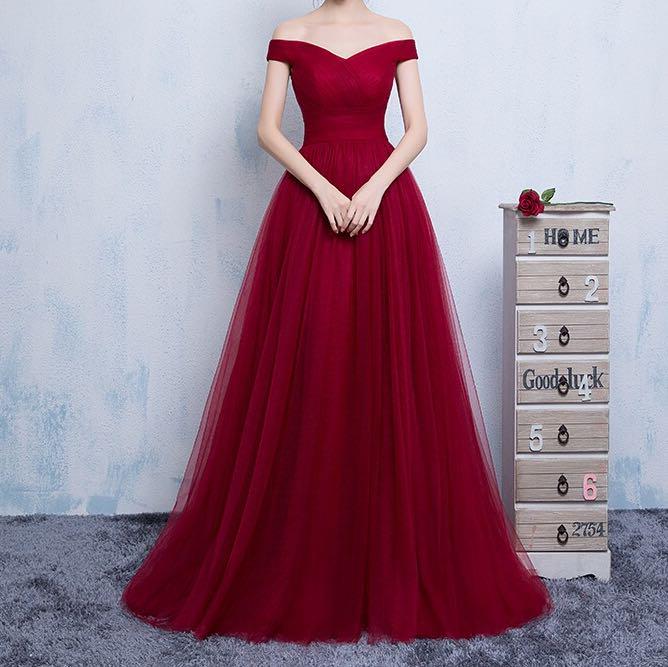 wedding gown red colour