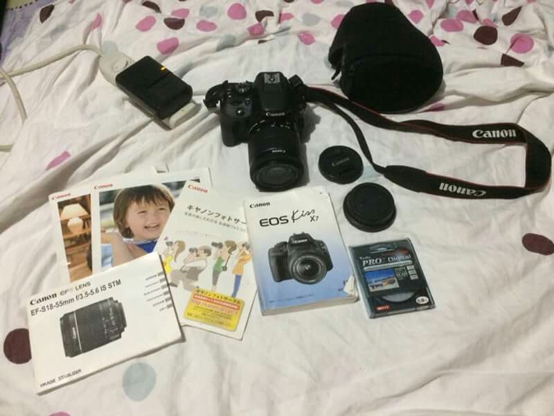 Repriced Canon Eos Kiss X7 Lens Kit Ef S18 55mm Ef S55 250mm Kissx7 Wkit From Japan Photography On Carousell