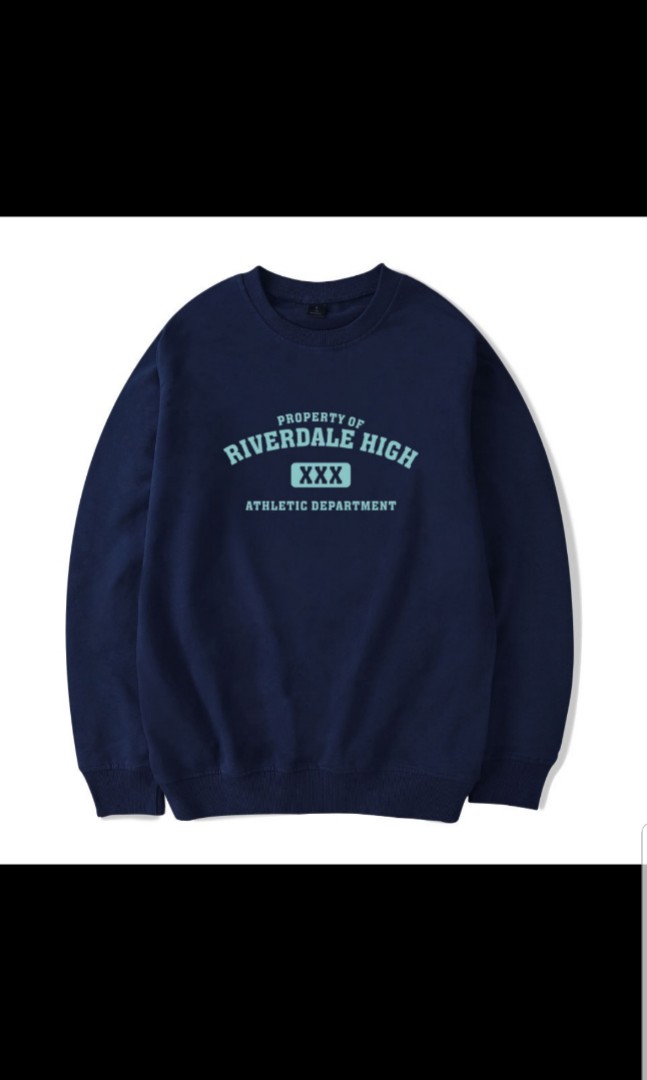 Pending Riverdale High Pullover Hoodie Athletic Department From Netflix In Navy Blue Everything Else On Carousell