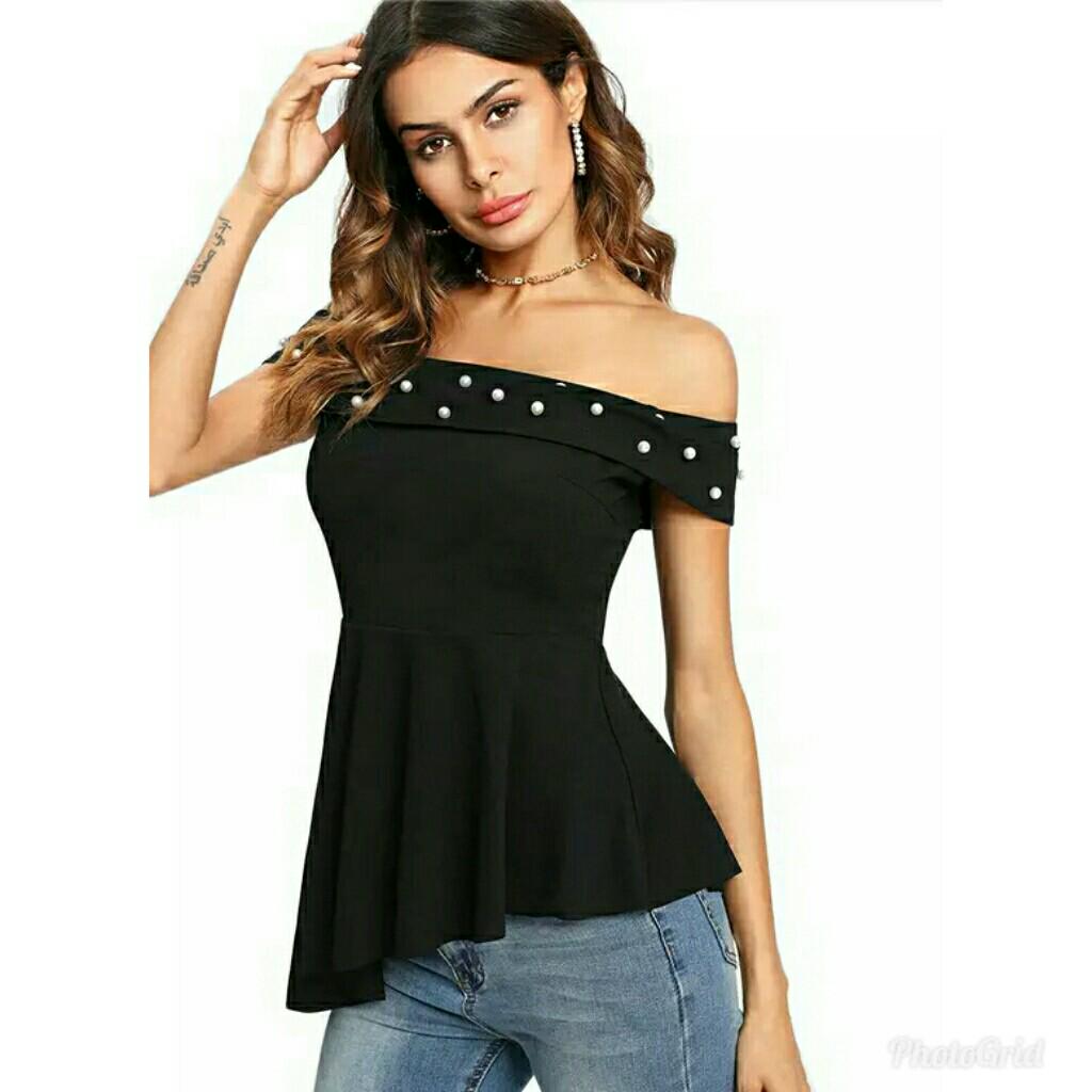 plain bubble hem tops