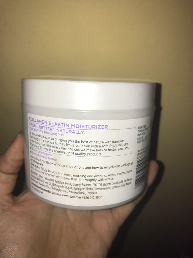 St. ives timeless skin moisturizer 283g (Category: Face Care) located in Quezon City. Submitted by lovingsh0pping (Listing ID 182123710, Image 2). Description: 90-95% left Used a few times only It's not meant for my skin. Used a spatula everytime i used it. .