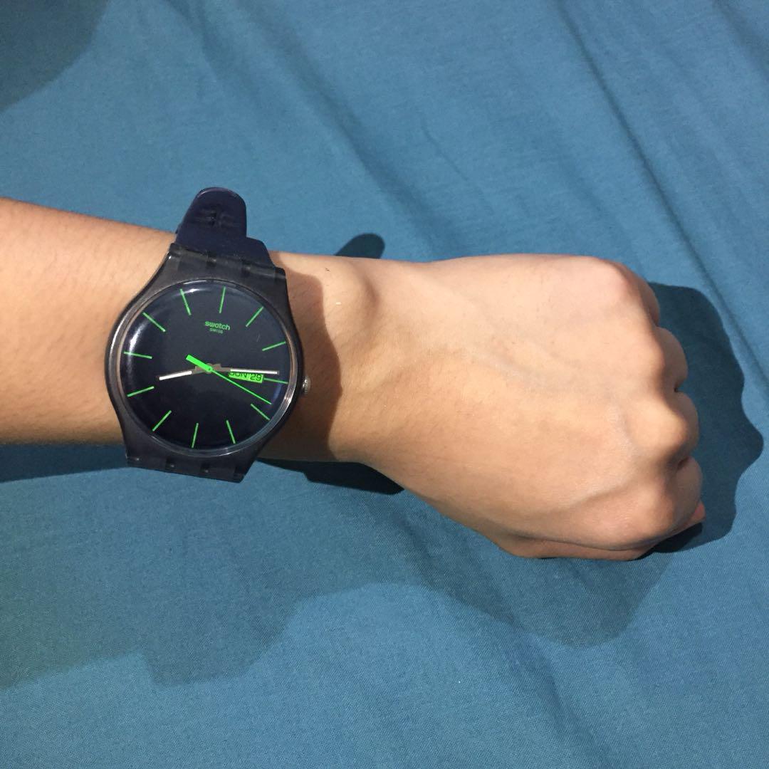 Swatch blue rebel clearance watch