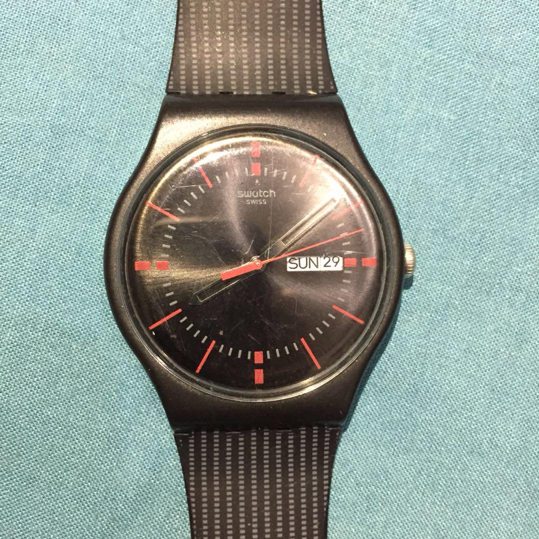 Ρολόι SWATCH Gaet Black Rubber Strap - SUOB714 - OROLOI.gr