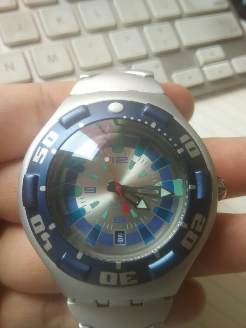 Swatch irony scuba 200 aluminium online