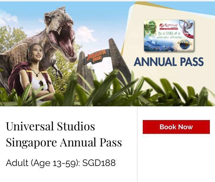 USS Annual Pass X 2 , Tickets & Vouchers, Local Attractions & Transport