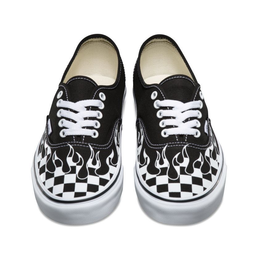 vans with flames and checkers
