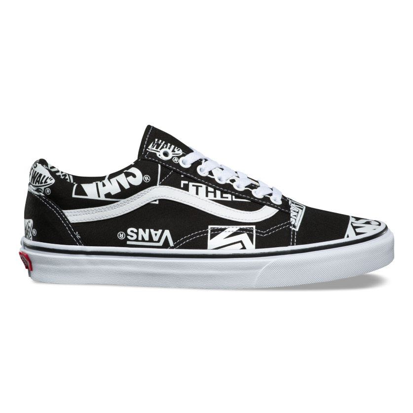 Vans Logo Mic Old Skool, Men's Fashion 