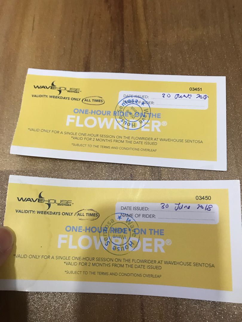 Warehouse vouchers 1 pair, Tickets & Vouchers, Local Attractions