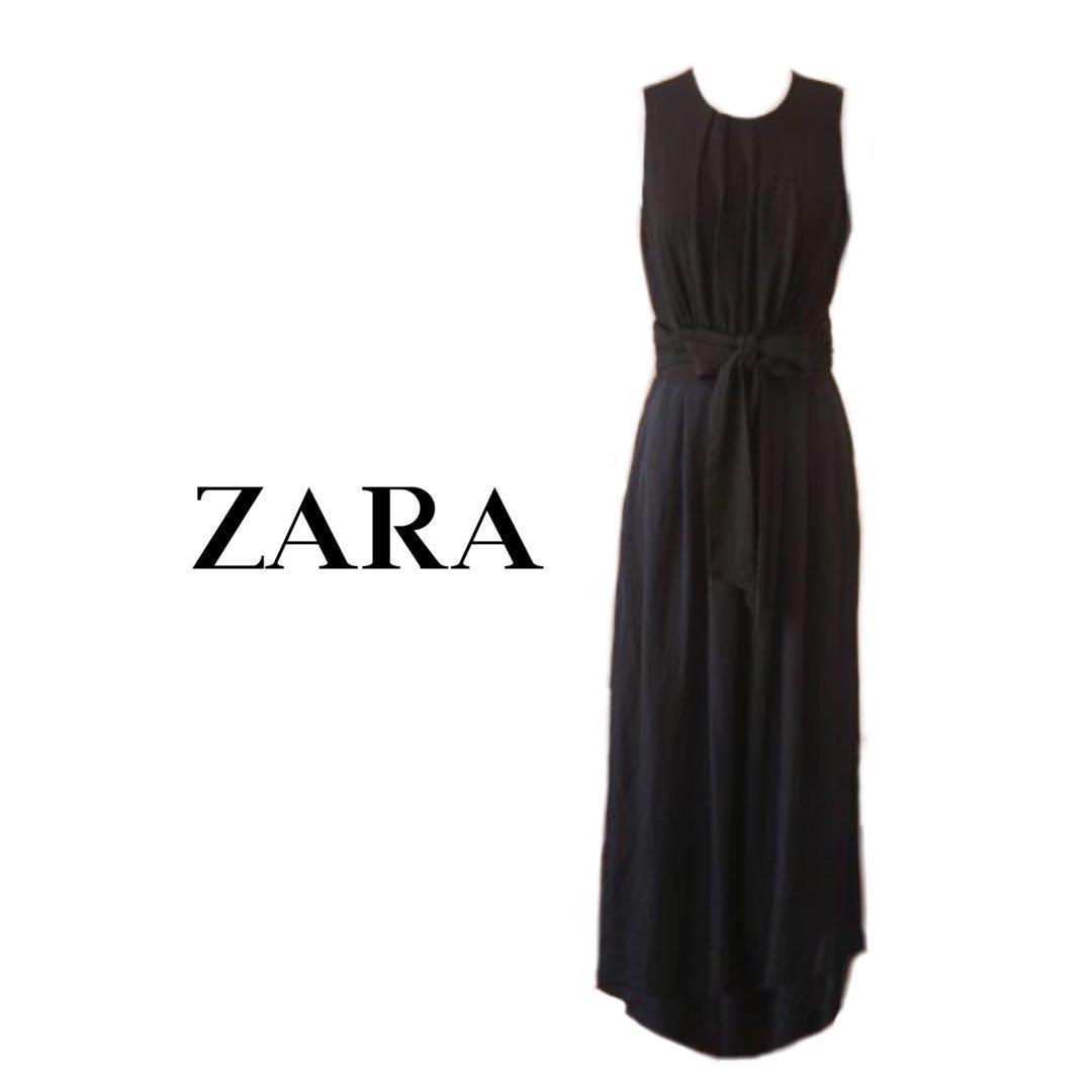zara black evening dress