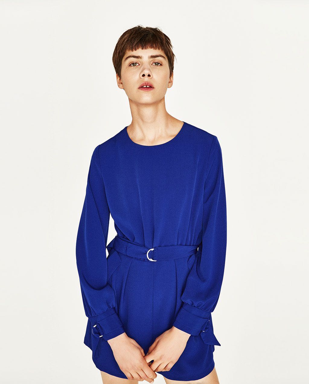 Zara Blue Jumpsuit, Women's Fashion 