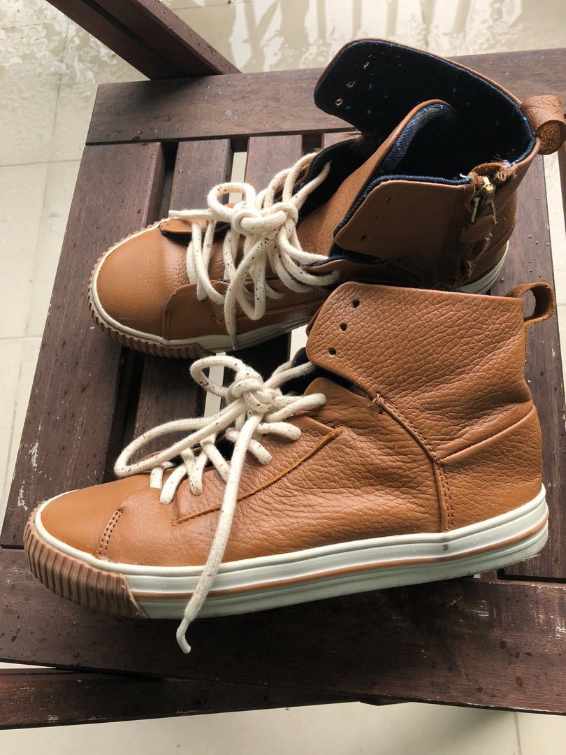 kids leather sneakers