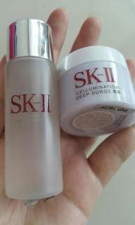 Paket hemat SK II FT essence 30ml + SK II deep surge ex 15gr