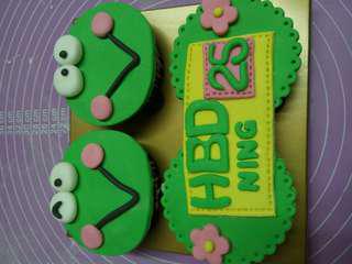 Keropi cupcake