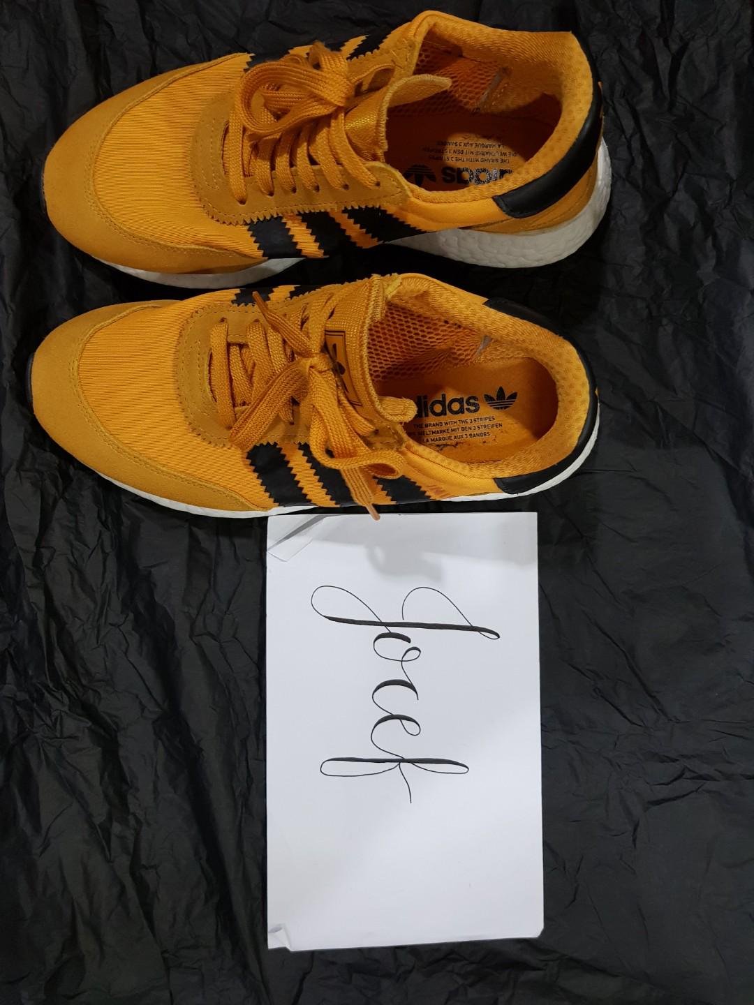 Adidas Iniki goldenrod 7us Men s Fashion Footwear Sneakers on Carousell