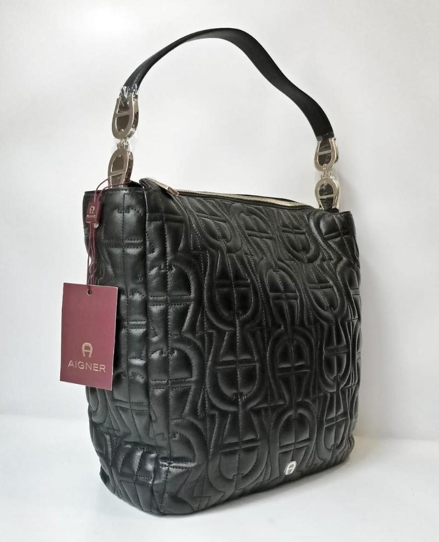 Aigner Roma Hobo Quilt Black