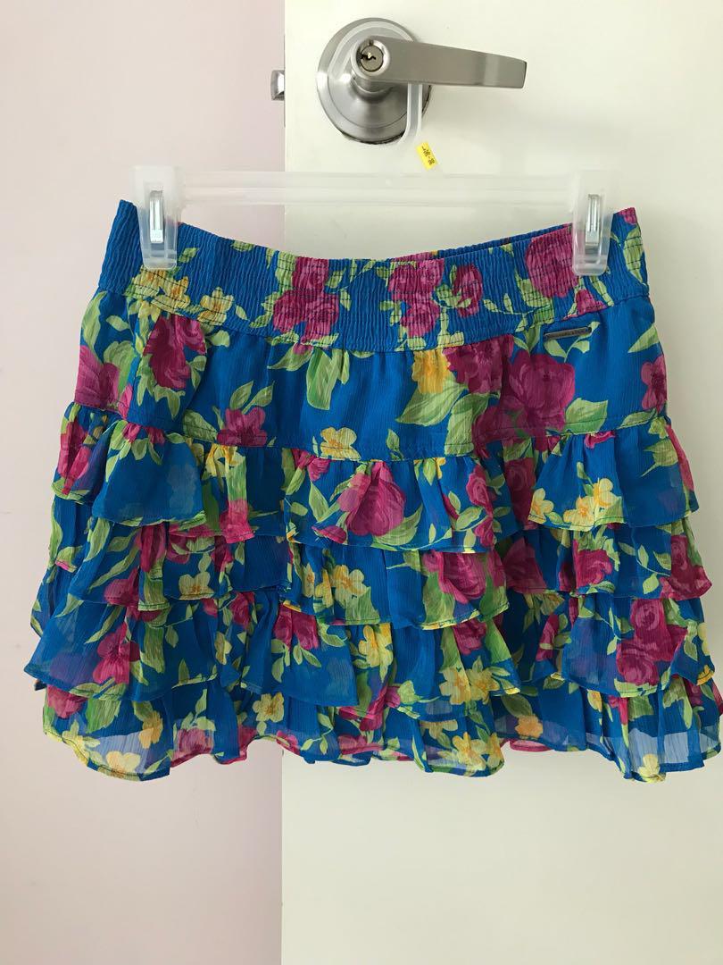 abercrombie floral skirt