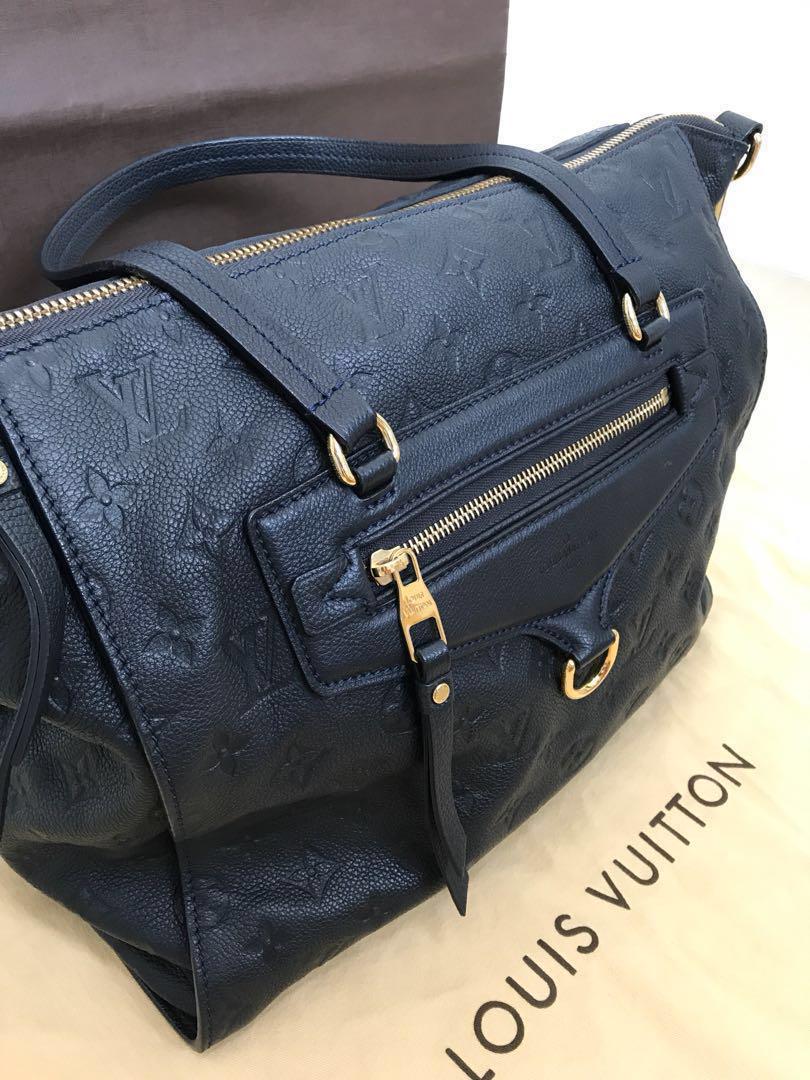 Lumineuse LOUIS VUITTON LUMINOUS GM HANDBAG IN MONOGRAM LEATHER HAND BAG  Navy blue ref.311739 - Joli Closet