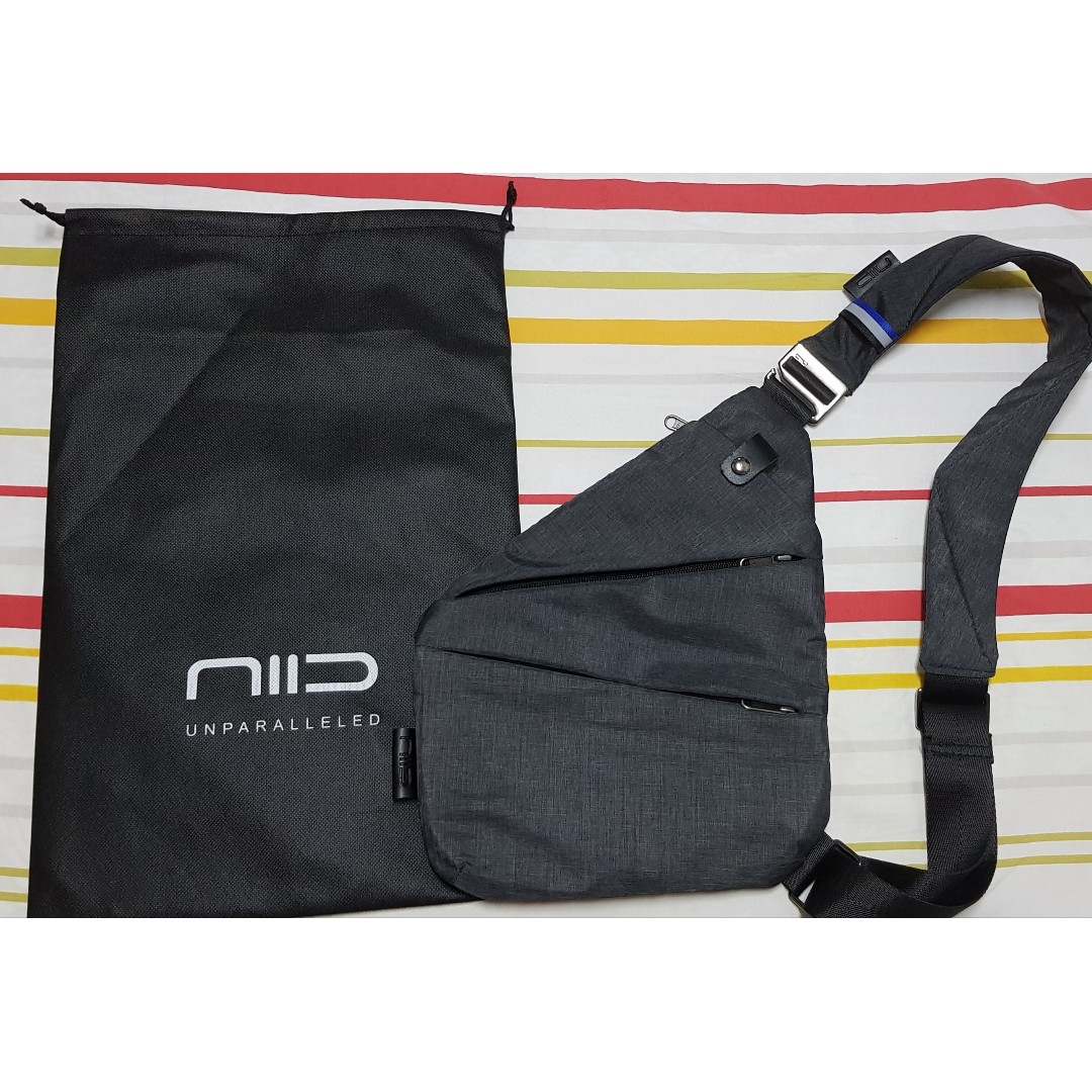 Authentic NIIDFINO Classic Sling Shoulder Crossbody Chest Bag Slim