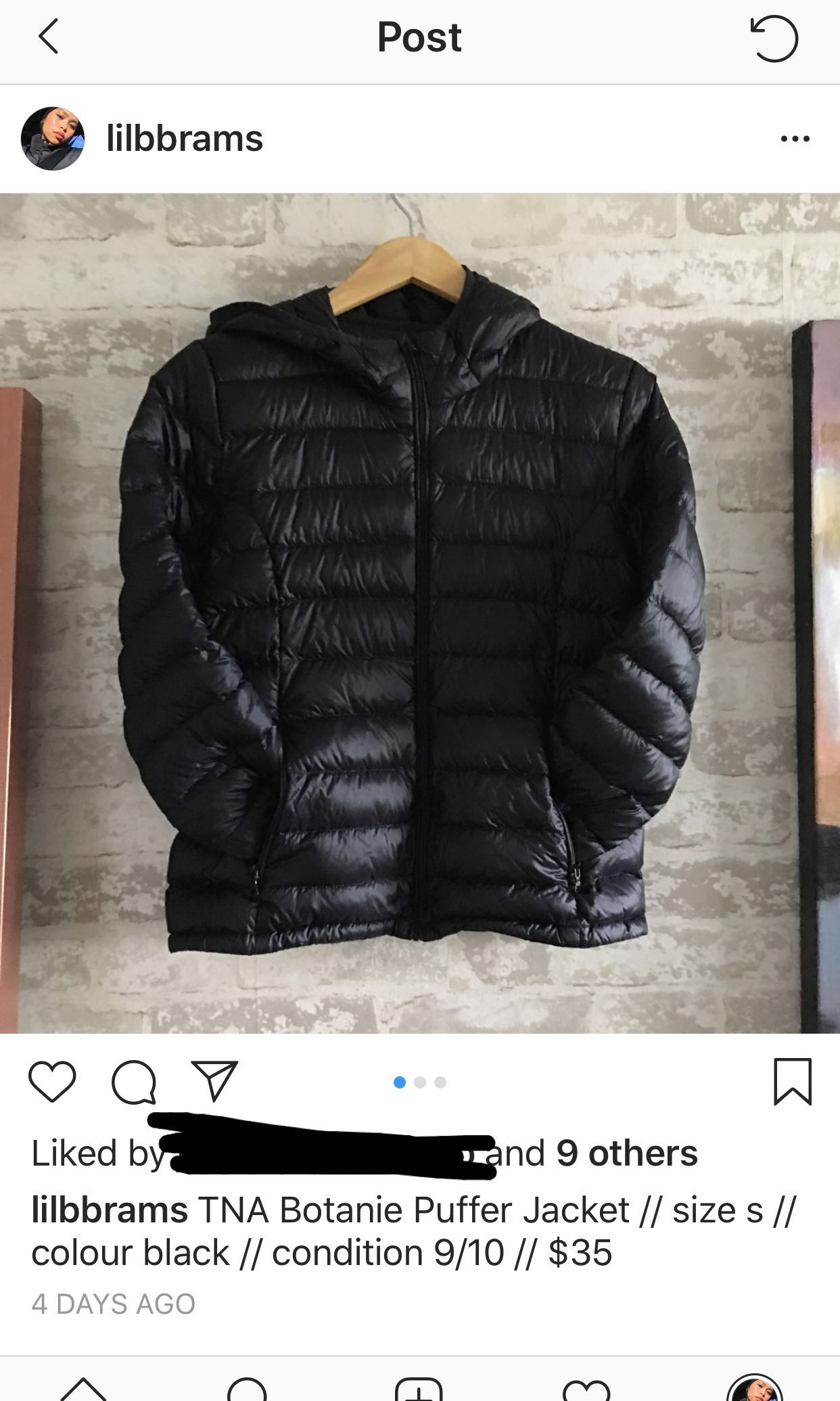 Tna botanie puffer top