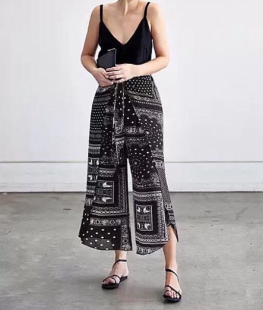 Bohemian square pants on sale