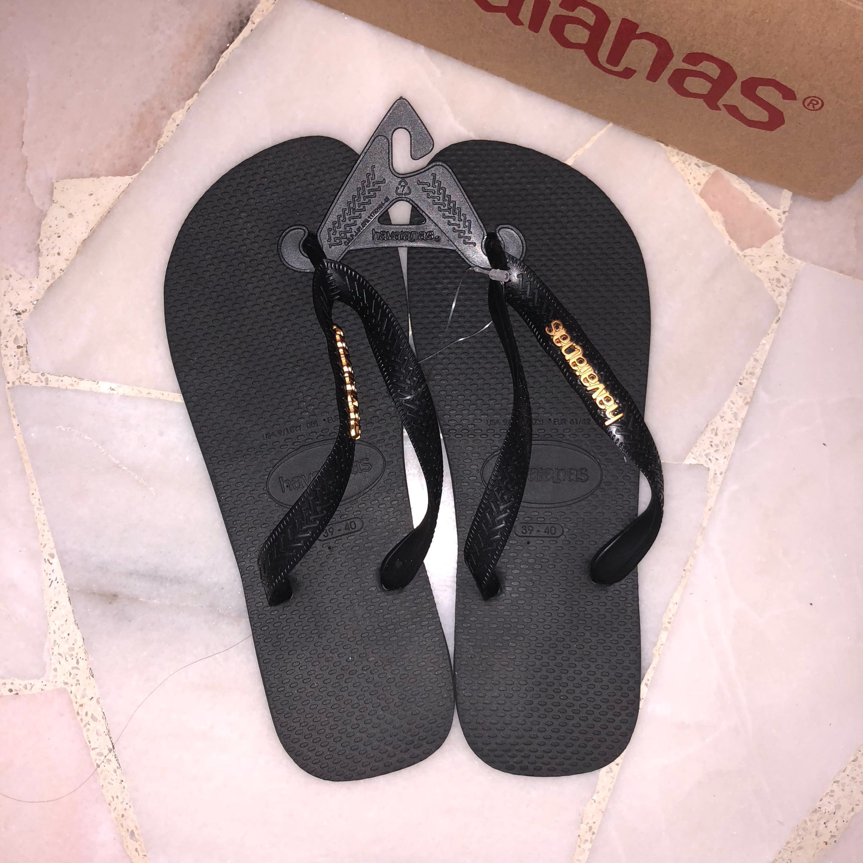 black metallic havaianas