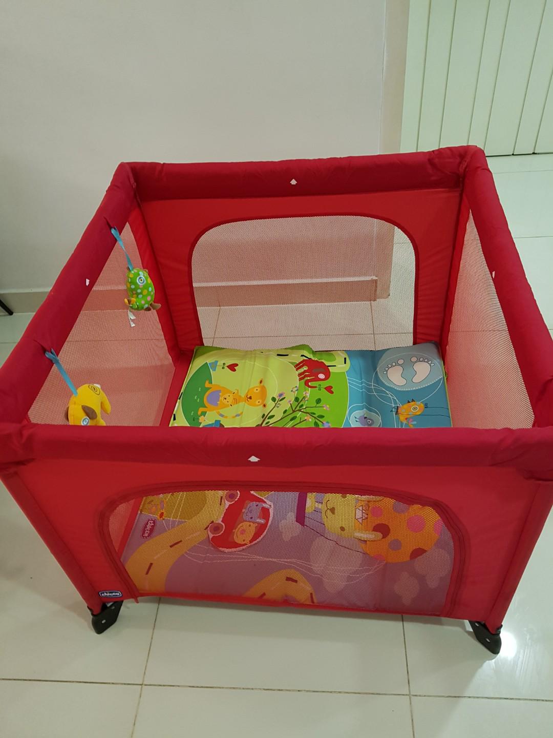 Chicco Open World Playpen, Babies & Kids, Infant Playtime on Carousell