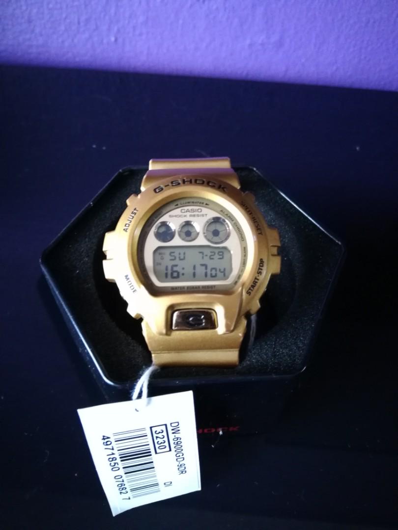 G SHOCK dw6900 gd9 gold original Men s Fashion Watches