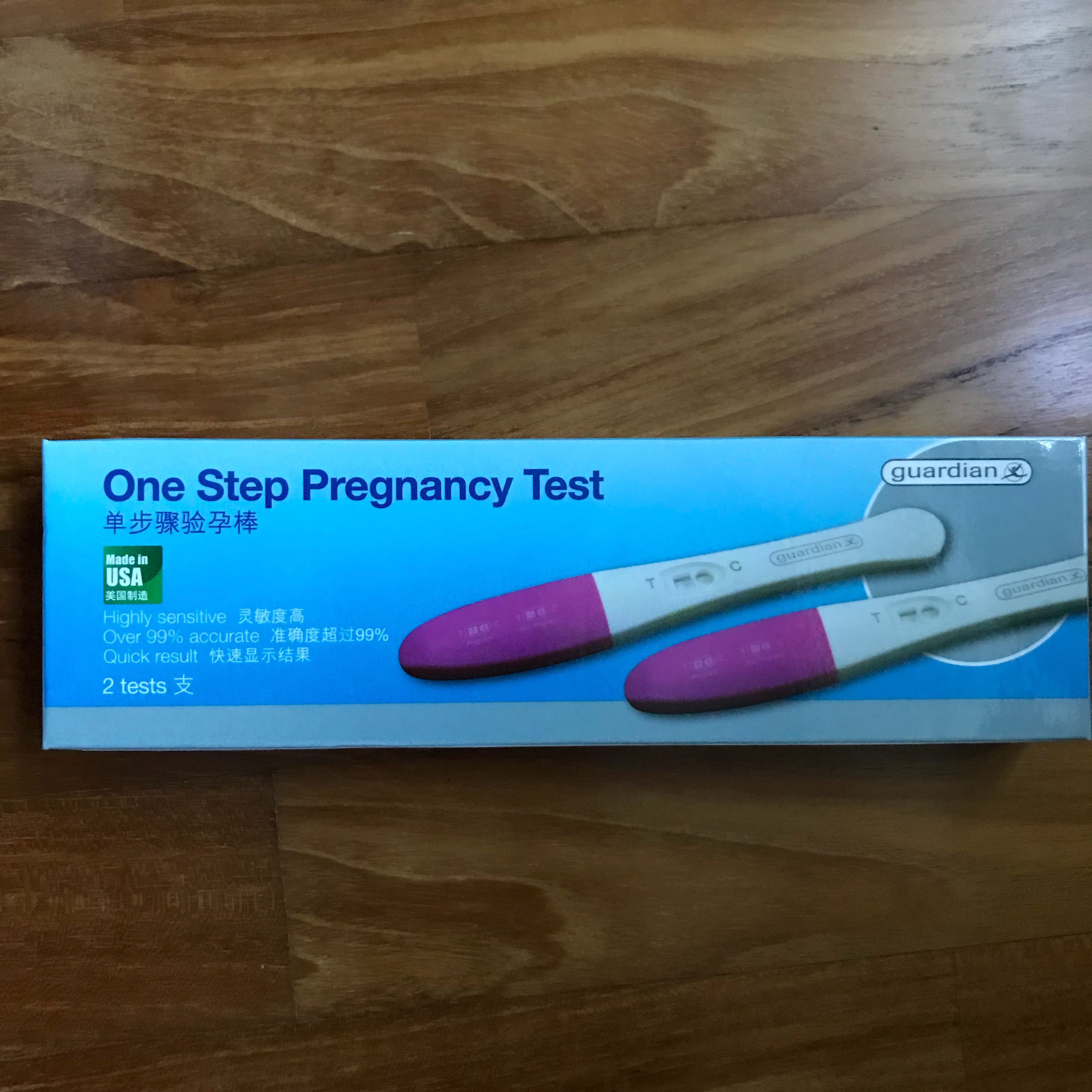 Guardian One Step Pregnancy Test 2 Test Babies Kids Maternity Care On Carousell